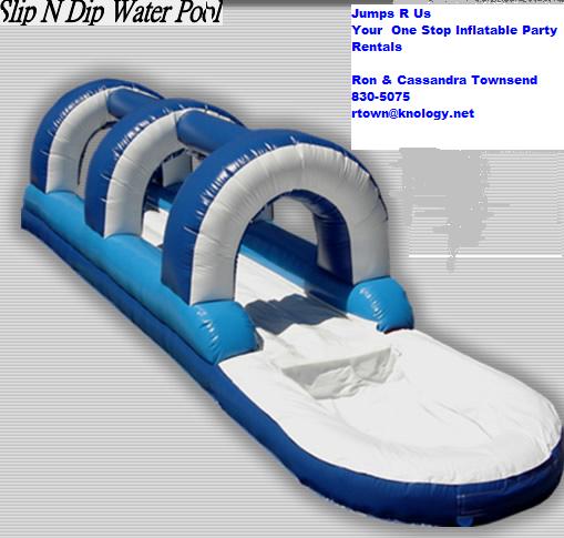 slip and dip water slide